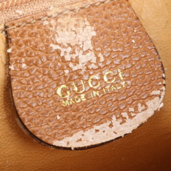 Gucci Leather Crossbody Bag Hand Tote Brown - Picture 11 of 12